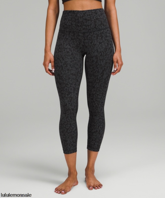 Lululemon Damen DELULU201 | Ausrichten Hochhausernte 23 Tiefe Kohle Multi